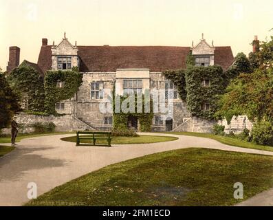 Le Palais de l'Archevêque, Maidstone dans le Kent vers 1890-1900 Banque D'Images