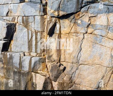 Face en granit sculpté du Gap dans le parc national de Torndirrup Albany, Australie occidentale. Banque D'Images