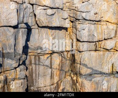 Face en granit sculpté du Gap dans le parc national de Torndirrup Albany, Australie occidentale. Banque D'Images