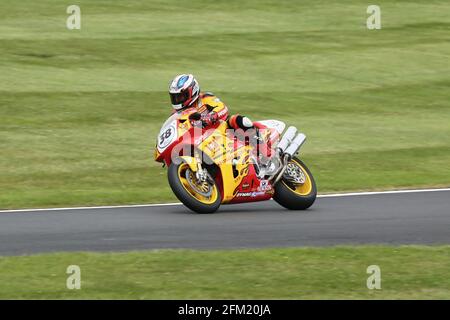 Approxes le Gooseneck au Cadwell Park International Classic in Juillet 2015 Banque D'Images