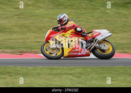 Approxes le Gooseneck au Cadwell Park International Classic in Juillet 2015 Banque D'Images