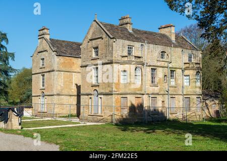 Bramham Biggin, une grande maison Georigan sur le domaine de Bramham Park actuellement vide, inutilisé et embarqué Banque D'Images