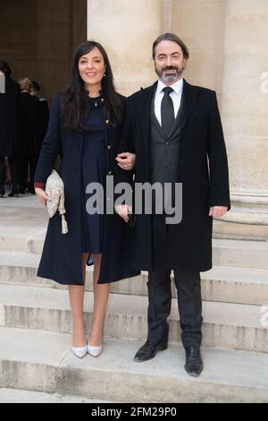 Le prince Joachim Murat et sa femme princesse Yasmine assistent aux célébrations du bicentenaire de la mort de l'empereur Napoléon 1er à la cathédrale des Invalides le 5 mai 2021 à Paris, en France. Photo de David Niviere / ABACAPRESS.COM Banque D'Images