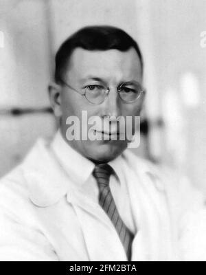 Frederick Banting. Portrait du médecin et scientifique canadien, sir Frederick Grant Banting (1891-1941) par Arthur Goss, 1931 Banque D'Images