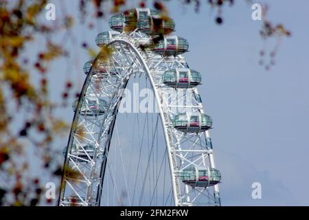 London Eye, Londres, Angleterre Banque D'Images