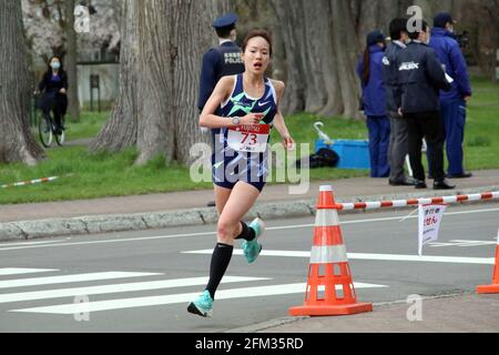 Sapporo, Hokkaido, Japon. 5 mai 2021. Marathon Mao Ichiyama : Festival du marathon Hokkaido Sapporo 2021 à Sapporo, Hokkaido, Japon . Credit: AFLO/Alay Live News Banque D'Images