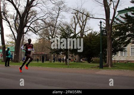 Sapporo, Hokkaido, Japon. 5 mai 2021. Marathon Hillary Kipkoech : Festival du marathon Hokkaido Sapporo 2021 à Sapporo, Hokkaido, Japon . Credit: AFLO/Alay Live News Banque D'Images