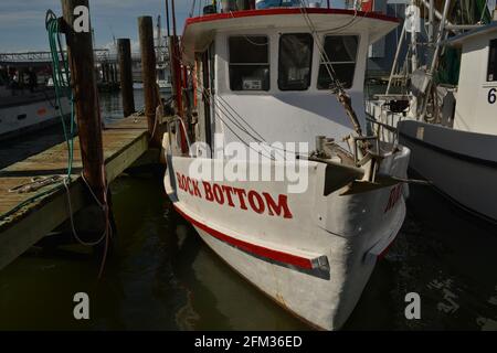 Bateaux commerciaux pour attraper des crevettes du golfe du Texas et des fruits de mer frais Banque D'Images