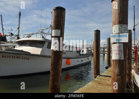 Bateaux commerciaux pour attraper des crevettes du golfe du Texas et des fruits de mer frais Banque D'Images