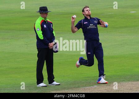 James Harris en action de bowling pour Middlesex pendant Middlesex vs Essex Eagles, Royal London un-Day Cup Cricket au terrain de cricket de Lord's le 31 juillet Banque D'Images
