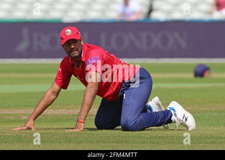 Ravi Bopara, skipper d'Essex, lors de Warwickshire vs Essex Eagles, Royal London coupe Cricket d'une journée au stade Edgbaston, le 17 août 2016 Banque D'Images