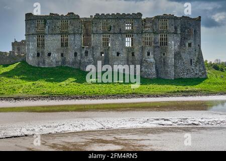 Château de Carew, Pembrokeshire, Pays de Galles Banque D'Images