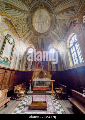 Chapelle de Santa Lucia dans la cathédrale de San Lorenzo - Viterbo Banque D'Images