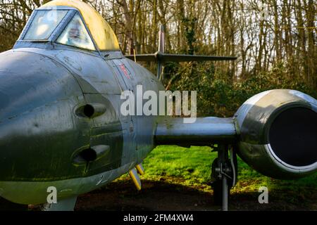 Gloster Meteor combattant militaire de l'époque de la Guerre froide Banque D'Images