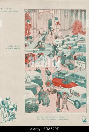 1930 France La Vie Parisienne Magazine Plate Banque D'Images