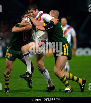 PREMIER TEST GB V OZ AU STADE MCALPINE HUDDESFIELD 11/11/2001 ANDREW FARRELL PHOTO DAVID ASHDOWN. Banque D'Images