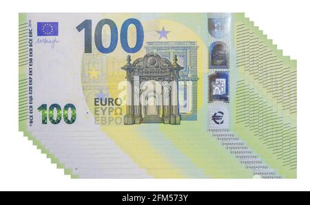 Nouveaux billets de 100 euros (2019) Banque D'Images