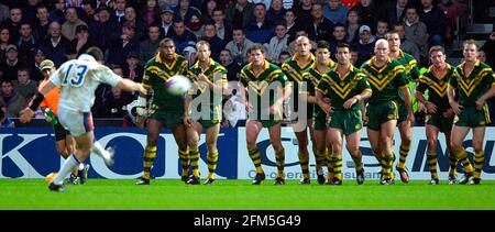 PREMIER TEST GB V OZ AU STADE MCALPINE HUDDESFIELD 11/11/2001 PHOTO DAVID ASHDOWN. Banque D'Images