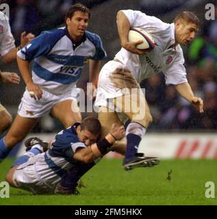 RUGBY ANGLETERRE V ARGENTINE À TWICKENHAM 25/11/2000. PHOTO DAVID ASHDOWN Banque D'Images