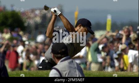 Tiger Woods Golfer of the USA, juillet 2000 en action pendant le championnat de golf ouvert à St Andrews, en Écosse. Banque D'Images