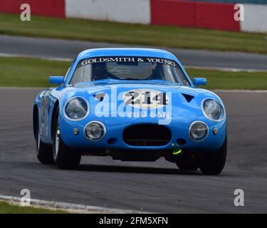 John Goldsmith, Ben Short, Mike Wilds, Aston Martin DP214, RAC Pall Mall Cup pour la GT pré-66, Sports Racing and Touring Cars, Donington Historic Festiva Banque D'Images