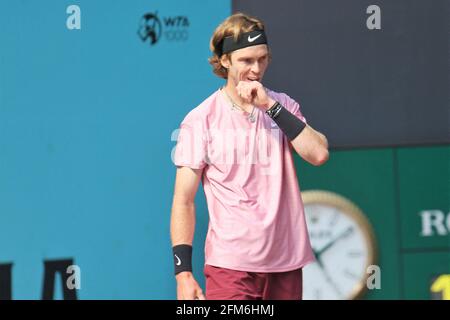 Madrid, Espagne. 06e mai 2021. Andrey Rublev de russe pendant l'Open de Mutua Madrid 2021, tournoi de tennis Masters 1000 le 6 mai 2021 à la Caja Magica à Madrid, Espagne - photo par Laurent Lairys/ABACAPRESS.COM crédit: Abaca Press/Alay Live News Banque D'Images