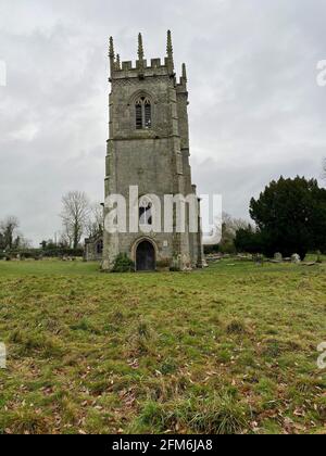 Vue sur l'église de Battlefield dans le Shropshire Banque D'Images