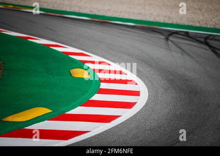 Montmelo, près de Barcelone, Espagne. Illustration trottoir, vibreur, pendant la Formule 1 Aramco Gran Premio de Espana 2021 du 07 au 10 mai 2021 sur le circuit de Barcelone-Catalunya, à Montmelo, près de Barcelone, Espagne - photo Antonin Vincent/DPPI/LiveMedia crédit: Independent photo Agency/Alay Live News 2021 Banque D'Images