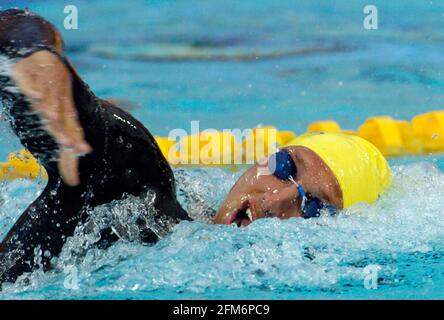 JEUX OLYMPIQUES À ATHÈNES 15/8/2004. PHOTO DE NATATION DAVID ASHDOWN Banque D'Images