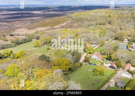 Hampshire par les airs Banque D'Images