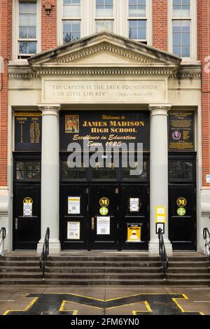 James Madison High School à Sheepshead Bay Brooklyn, New York Banque D'Images