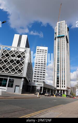 De nouveaux étudiants s'appartements dans le centre-ville de Leeds, dans le Yorkshire Banque D'Images