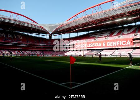 Lisbonne, Portugal. 6 mai 2021. Vue générale avant le match de football de la Ligue portugaise entre SL Benfica et le FC Porto au stade Luz à Lisbonne, Portugal, le 6 mai 2021. Crédit : Pedro Fiuza/ZUMA Wire/Alay Live News Banque D'Images