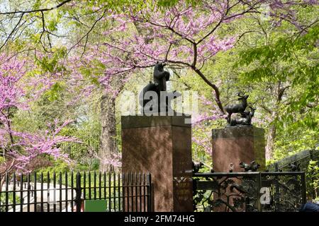 L'ancienne aire de jeux, Central Park, Manhattan, New York City, NYC Banque D'Images