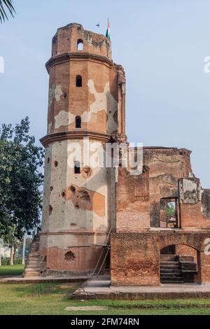 Ruines du complexe de résidence à Lucknow, État de l'Uttar Pradesh, Inde Banque D'Images