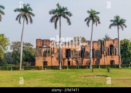 Ruines du complexe de résidence à Lucknow, État de l'Uttar Pradesh, Inde Banque D'Images