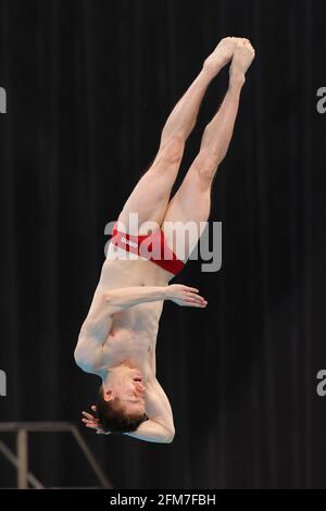 Centre aquatique de Tokyo, Tokyo, Japon. 6 mai 2021. Martin Wolfram (GER), 6 MAI 2021 - plongée : 22e coupe du monde de plongée de la FINA 2021 Homme à 3m Springboard final au Tokyo Aquatics Centre, Tokyo, Japon. Credit: YUTAKA/AFLO SPORT/Alay Live News Banque D'Images