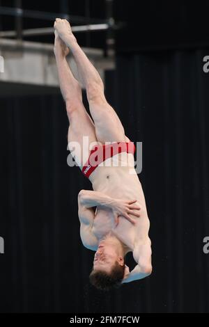 Centre aquatique de Tokyo, Tokyo, Japon. 6 mai 2021. Martin Wolfram (GER), 6 MAI 2021 - plongée : 22e coupe du monde de plongée de la FINA 2021 Homme à 3m Springboard final au Tokyo Aquatics Centre, Tokyo, Japon. Credit: YUTAKA/AFLO SPORT/Alay Live News Banque D'Images