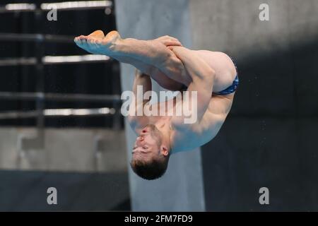 Centre aquatique de Tokyo, Tokyo, Japon. 6 mai 2021. Alexis Jandard (FRA), 6 MAI 2021 - plongée : 22e coupe du monde de plongée de la FINA 2021 finale masculine de 3m Springboard au Centre aquatique de Tokyo, Tokyo, Japon. Credit: YUTAKA/AFLO SPORT/Alay Live News Banque D'Images