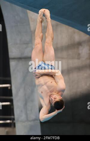 Centre aquatique de Tokyo, Tokyo, Japon. 6 mai 2021. Alexis Jandard (FRA), 6 MAI 2021 - plongée : 22e coupe du monde de plongée de la FINA 2021 finale masculine de 3m Springboard au Centre aquatique de Tokyo, Tokyo, Japon. Credit: YUTAKA/AFLO SPORT/Alay Live News Banque D'Images