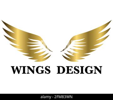 Illustration vectorielle de la conception du logo Golden Animal WiNG adaptée à la marque ou au symbole. Illustration de Vecteur