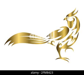 Illustration vectorielle de l'art de ligne du faisan qui marche. Illustration de Vecteur