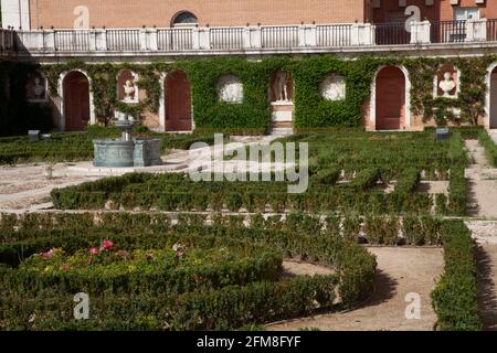 Décorations des jardins d'Aranjuez à Madrid Banque D'Images