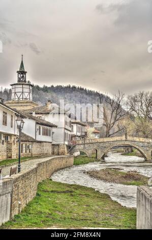 Tryavna, Bulgarie, HDR image Banque D'Images