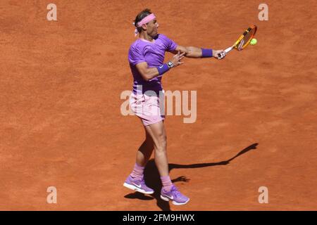 Madrid, Espagne. 07e mai 2021. Rafael Nadal d'Espagne pendant le Mutua Madrid Open 2021, Masters 1000 tournoi de tennis le 7 mai 2021 à la Caja Magica à Madrid, Espagne - Credit: Independent photo Agency/Alay Live News Banque D'Images