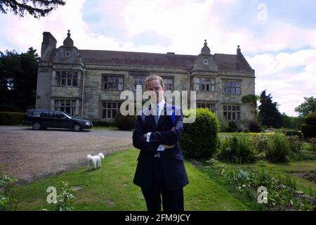 Gregory Barker élection générale Mai 2001 candidat conservateur pour Bexhill et Battle à la maison. Banque D'Images