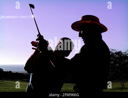 LE GOLF DAVID LEADBETTER ACADENY À LA CALA RESORT A MIJAS COSTA PRÈS DE MALAGA ESPAGNE 24/10/2002 PHOTO DAVID ASHDOWN.GOLF Banque D'Images