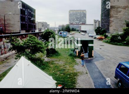 Mur de Berlin, juillet 1984 Banque D'Images