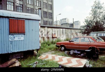 Mur de Berlin, juillet 1984, Banque D'Images