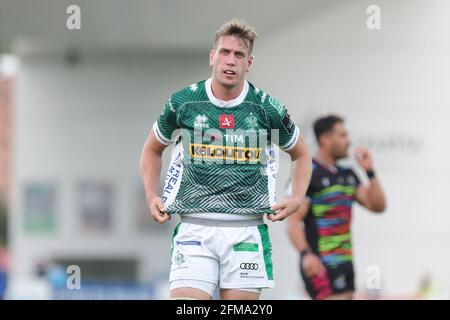 Parme, Italie. 07e mai 2021. Sergio Lanfranchi stade, Parme, Italie, 07 mai 2021, Federico Ruzza (Benetton Rugby) pendant Rainbow Cup - Benetton Trévise vs Zebre Rugby, Rugby Guinness Pro 14 Match - photo Massimiliano Carnabuci / LM crédit: Live Media Publishing Group/Alay Live News Banque D'Images